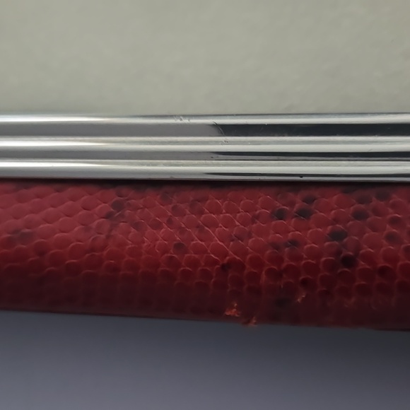 BERGDORF GOODMAN PICTURE FRAME RED LEATHER - Picture 6 of 8